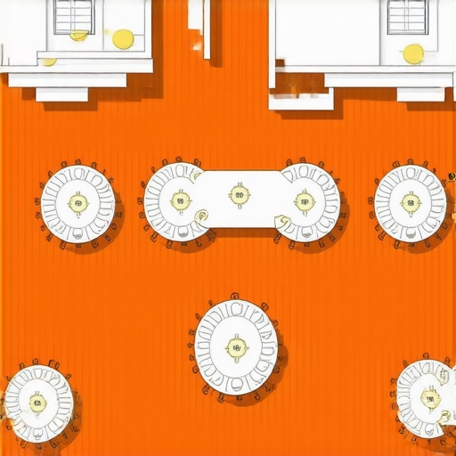Diagram showing optimized server routes in a luxury wedding venue to prevent service bottlenecks.
