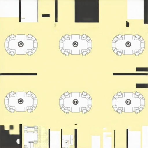 Strategic Wedding Venue Server Path Diagram A detailed floor plan showing the separation of server movement paths and guest seating to optimize wedding service flow.