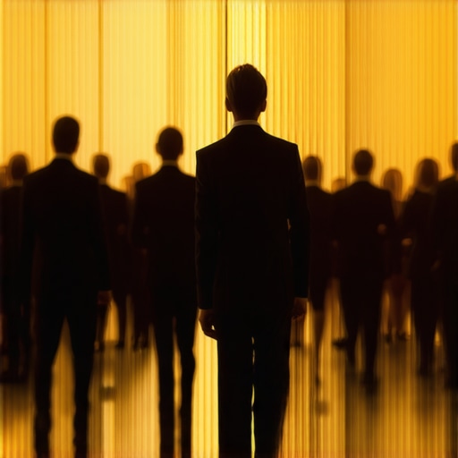 Professional servers providing discreet service at a high-security corporate gala with an emphasis on tactical awareness.