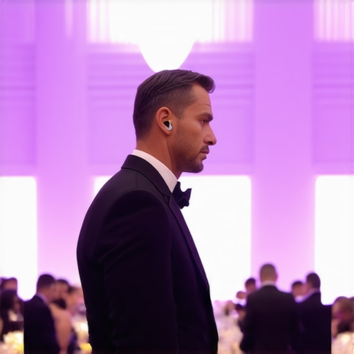 Professional catering captain managing a luxury wedding reception service